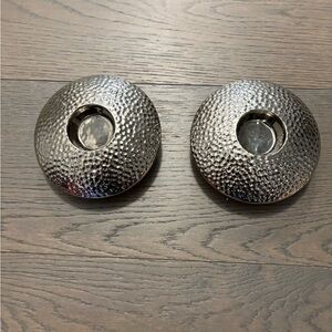 Urban barn gun metal candle holders brand new